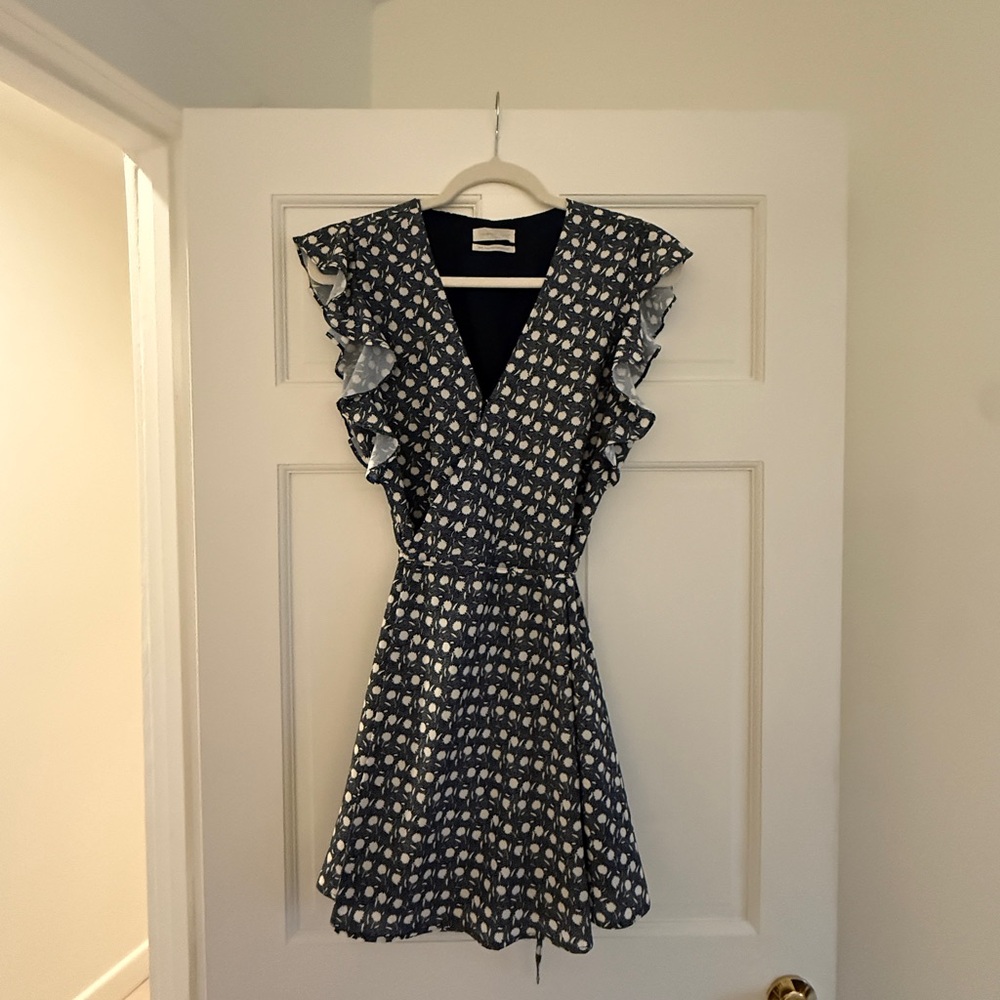 Urban Outfitters Navy Floral Mini Dress